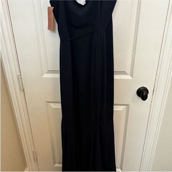 NWT BHLDN Anthropologie Hailee Ruffle-Neck Wrap Georgette Gown - Picture 7 of 7